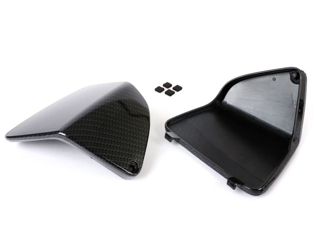 MOTO NOSTRA Wartungsklappen Set Beinschild carbon style kompatibel für Vespa GT, GTL, GTV, GTS, HPE, Super Tech, Sport, 125-300