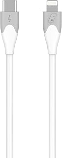 Energizer C61CLNKWH4 - Cable Lightning (2 m - 2 m - 4 A - sincronización rápida) Compatible MFI - Color Blanco y Gris
