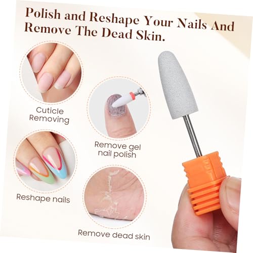 Kit 3pcs de pulidores de silicona para manicura eléctrica miniatura 3