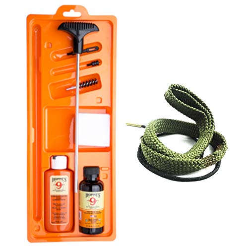 Westlake Market, Hoppes 9mm Pistol/Gun Cleaning Kit Plus Bore Snake for Cleaning Your Handgun - Sold in America, Ships from America