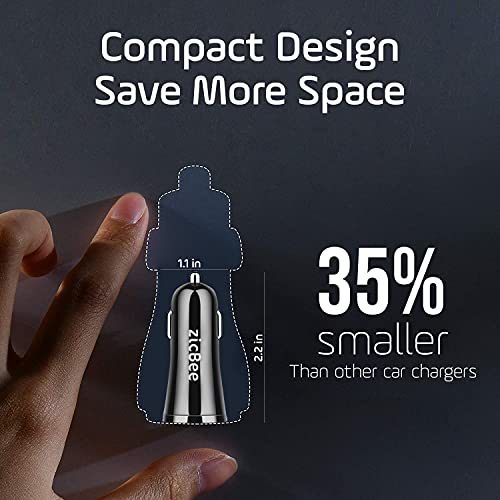 Car Charger For Iphone [Apple Mfi Certified] 4.8A/24W 12-24V Cigarette Lighter Plug In Adapter Built-In 3.9Ft Lightning Coiled Cable For Iphone 14 13 12 11 Mini Pro Max Plus Se Xr Xs X 8 7 6 5, Ipad #TOP7
