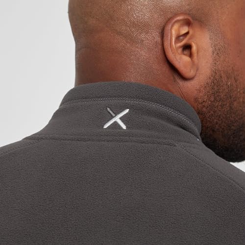 OEX Men’s Braewick Full Zip Fleece with 100% Recycled Fabric & Zipped Chest Pocket, Soft, Lightweight & Active FitTechnical Midlayer Pullover (UK, Alpha, M, Regular, Regular, Grey) - Image 7