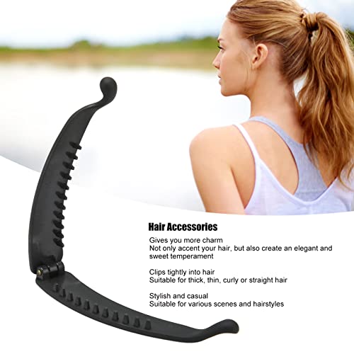 Black Banana Hair Clip 10PCS miniatura 4
