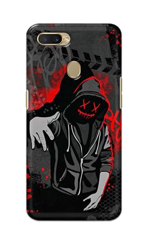 Image of Printed Hard Back Cover for Oppo A12s Back Cover (Hoodie Rapper) -190724(EA)
