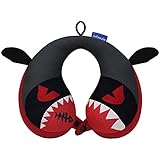 INFANZIA Travel Neck Pillow for Kids Toddlers - Cute Head Neck Chin Support Pillow for Comfortable Sleep on Car & Airplane for Kids, Little Devil