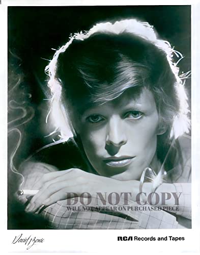 Photographie David Bowie 1975 : affiche d'art rock and roll rare et icône de musique