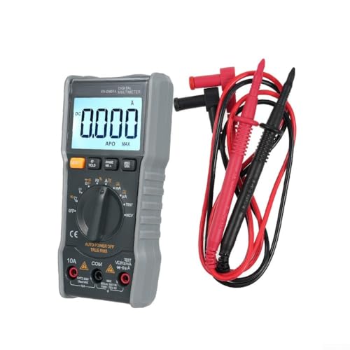 ZWEquipint Multímetro digital 6000 unidades True RMS NCV Detección Auto Range AC DC Voltaje Corriente Capacitancia Frecuencia Resistencia Retroiluminación Soporte Retención de datos