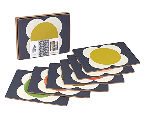 Orla Kiely | Flower Spot Placemats | Set of 6 | Heat Resistant
