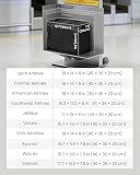 tomtoc plecak podręczny Ryanair 40x30x20, 23‑28L rozkładany Backpack podróżny | plecak podręczny samolotowy EasyJet Eurowings Wizz Air, dla kobiet i mężczyzn, wodoodporny weekendowy