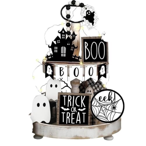 Décoration de table en bois Halloween pour une ambiance chaleureuse - 3