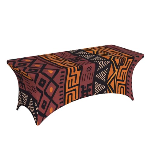 Nappe de table en élasthanne extensible imprimé africain lavable 1m80 - 4