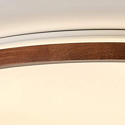 Lámpara de techo de madera de estilo chino y nórdico circular de 35cm 8