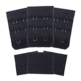 maDDma 3 Paar BH-Verschluss 32 mm 2 Reihen zum Annähen Dessous BH Zubehör Farbwahl