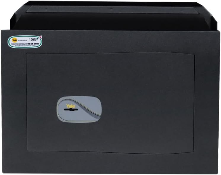 Yale certified key wall-mounted safe