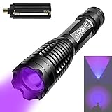 Cuál está en la caja: Ahome la linterna táctica (Luz ULTRAVIOLETA 365nm); titular de la batería AAA
