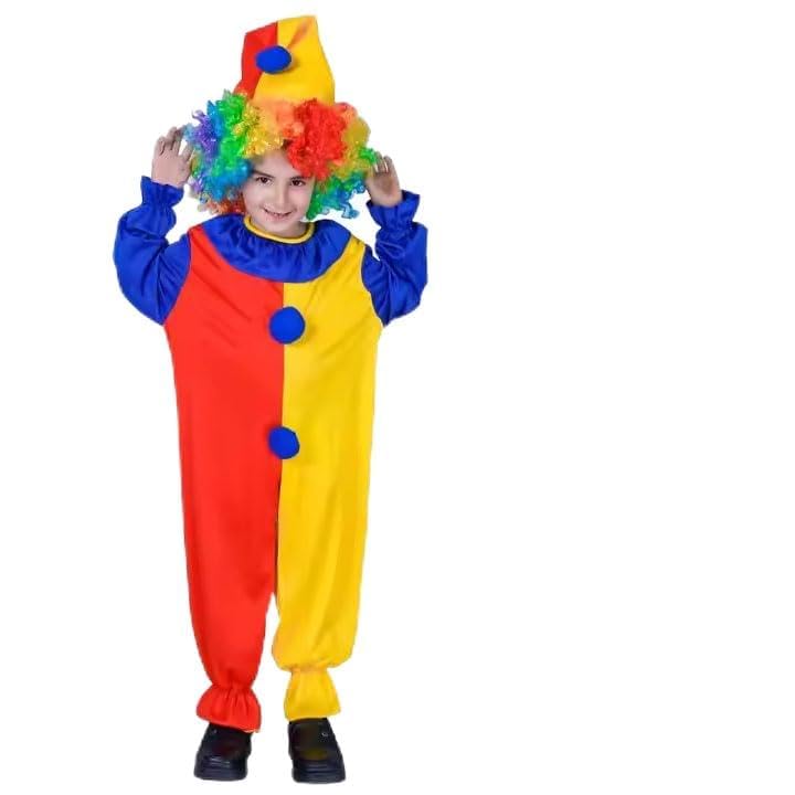 Image of joker dress for kids Clown fancy dress Costume, Halloween Joker Costumes Children circus clown Cosplay Kids