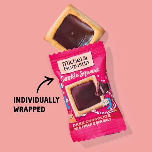 Image of Michel & Augustin Dark Chocolate Shortbread Cookies, 15ct Bags, 3-Pack