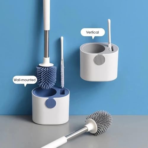 Brosse toilette silicone murale pour nettoyer les WC sans effort