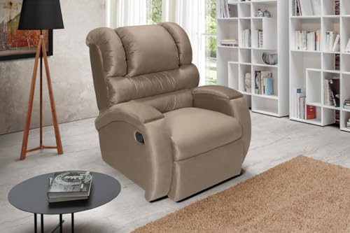 Poltrona do Papai Imperial Reclinável Zero Wall - Suede Chocolate