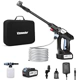 Vagueior Cordless Pressure Washer Gun, 950PSI Portable Power Cleaner,with 21V 4.0AH Battery and Char