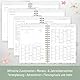 Häfft® Lehrer-Planer 2025/2026 A5 + Deluxe Wild Blossoms Hardcover Lehrerkalender, Schuljahresplaner mit Spiralbindung, Schulplaner - nachhaltig & klimafreundlich