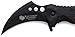 Wild Turkey Handmade Heavy Duty Hawk Bill Designed Karambit Spring Assisted Knife Hunting Camping Fishing Outdoors Lightning Fast Deployment - Razor Sharp Blade (Black)