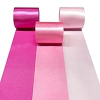 Amazon.co.jp: PinkBlume 60Mローズピンクサテンリボン 幅5cmの