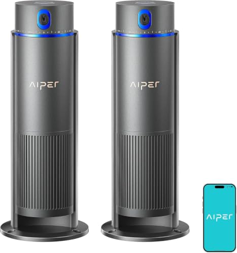 Image of Aiper IrriSense 2 Lawn Sprinkler, Smart Irrigation System, Multi-Zone Plant-Specific Watering, Smart Scheduling, Weather-Adaptive Irrigation with Rain Sensor, for Lawns up to 9600 sq.ft.-Blue 2Pack