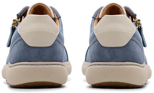 Clarks Clarks Womens Nalle Zen Blue Combi Nubuck 8.5 Wide