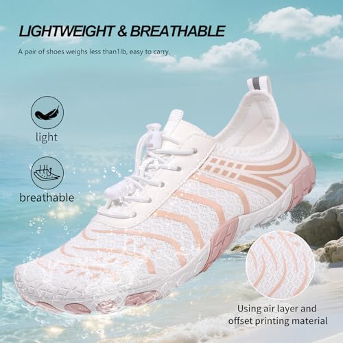 Image of SIOSNETA Hike Barefoot Shoes for Women Men, Breathable Non-Slip Athletic Footwear, Wide Toe Water Shoes for Hiking, Non-Slip Neuropathy Shoes for Women Men, Grounded Comfort wear