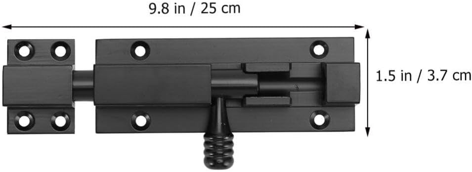 Plug Sliding Lock Bolt Door Latch Bolt Slide Lock Sliding Latch Barrel Bolt ()