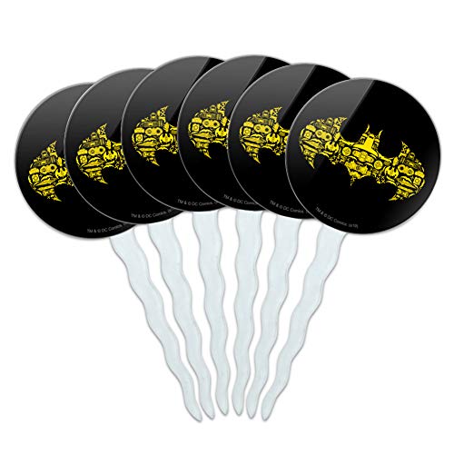Batman Batman Icons Logo Cupcake Picks Toppers Decoration Set of ...