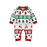【ENTRETIEN PRATIQUE】Cette combinaison noël bébé​ lavable en machine. Le séchage à l'air libre préserve la qualité du tissu. Déconseillé de utiliser de l'eau de Javel pour conserver les couleurs vives des motifs festifs.