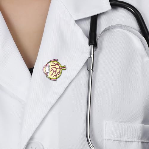 Image of Medical Optometrists Enamel Brooch Ophthalmology Vision Test Optometry Pin Jewelry for Doctor Nurse Backpack Lapel Badge
