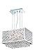 Elegant Lighting 1791D17C-CL03/RC Moda Collection Hanging Fixture with Metal Shade, 11" x 12.5" x 11"