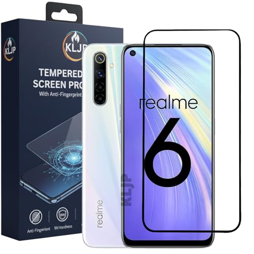 Image of Military-Grade Gorilla Tempered Glass For Realme 8 (5G) / 7 /6 / 6i / Narzo 30 (5G) / 30 /30 Pro (5G) / 20 Pro With Installation Kit | Edge to Edge Coverage | Black