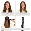 BaByliss Brosse soufflante Perfect Finish - 3 accessoires pour lisser, créer du volume et mettre en forme - 2 réglages de chaleur +Bouton Air Froid - Technologie ionique anti- frisottis - AS126E