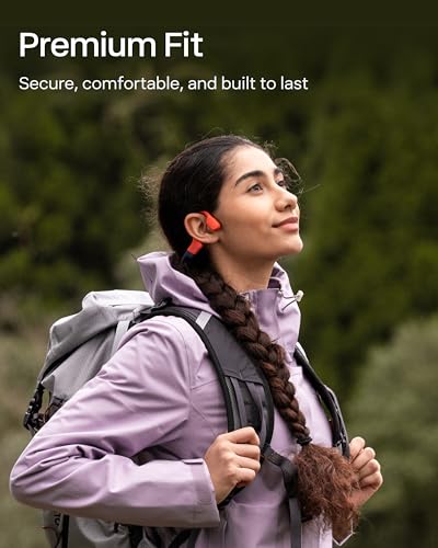 Image of SHOKZ OpenSwim Pro Open-Ear MP3 Headphones, Red, IP68 Waterproof, 32GB MP3 | IP68 waterproof; Bluetooth + 32GB MP3 modes; Vivid underwater sound; 9H battery; Swimming /Water sports