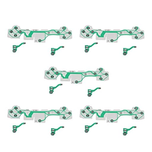 UPQRSG 5 Juego de Placa de Circuito de Cinta Flexible de Repuesto, Teclado de Película Conductora con Mango de Gamepad FPC, Kit de Reparación de Controlador, Almohadilla de Reparación | Ya disponible en tu tienda friki favorita! En mundofriki.es!