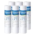 Watedrop 5 Micron Water Filter 10" x 2.5" Whole House Water Filter Replacement Cartridge, Sediment Water Filter Replacement for Any 10 inch RO Unit, Aqua-Pure® AP110, Culligan® P5, WHKF-GD05, 6 Pack