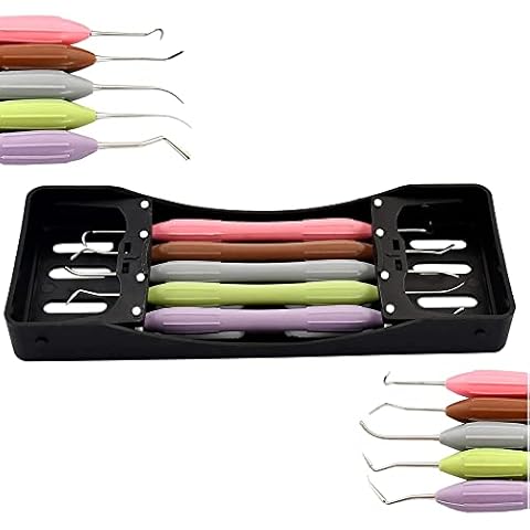 OdontoMed2011 Silicone Handle Dental Composite Filling Instruments Kit 5pcs Tools DN-2285 ODM Cover