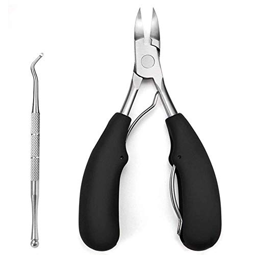 nuosen Fußnagelknipser, Präzisionsnagelknipser, Edelstahl, Nagelknipser, Zange für eingewachsene Zehennägel, Nagelknipser, Pediküre, Werkzeug für Dicke und eingewachsene Nägel Cover