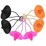 IWOWHERO 6個シリコン製カウガール帽子ストローキャップ 耐久性のあるストローチップカバー 飲み物のホコリ防止用 再利用可能で軽量 日常使