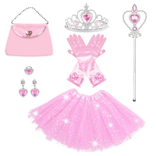 AHLPO Princess Dress Up Accessories Tulle Skirt Toddler Tutu Costume