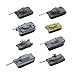 RCULWPLP 8 Pieces DIY 1/144 Tank Model Toy for Children Lightweight Assembly Model