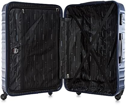 WITTCHEN Reiskoffer 4-delige kofferset Rollende koffer Trolley Handbagage Harde schaal van polycarbonaat met 4 spinnerwielen Cijferslot Telescopisch handvat GL Style Line Zwart WITTCHEN Reiskoffer 4-delige kofferset Rollende koffer Trolley Handbagage Harde schaal van polycarbonaat met 4 spinnerwielen Cijferslot Telescopisch handvat GL Style Line Zwart