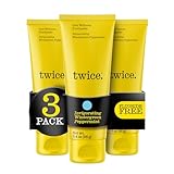 Twice Anti-Cavity Fluoride Toothpaste – Sensitivity Relief, Teeth Whitening & Fresh Breath – Wintergreen Peppermint Natural Toothpaste – 3.4 oz, Pack of 3