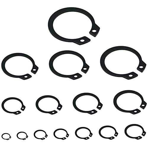 310 Piezas C-Clips Anillo de Retención Circlips,Anillos de Seguridad Cover