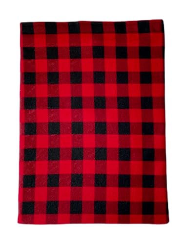 Heating Pad Replacement Cover, Fits 12 X 15 Electric Heating Pads Cotton (Red and Black)