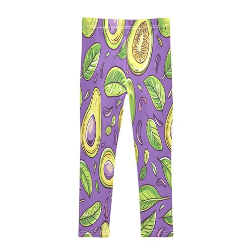 Bolaz Toddler Girls Leggings Printed Yoga Pants Leggings Avacado Fruits and Leaves for Kids2